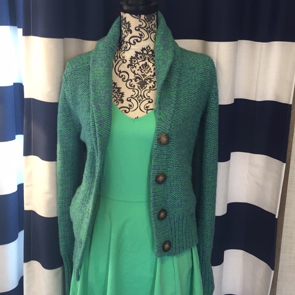 American Eagle Green & Blue Sweater - Picture 2 of 5